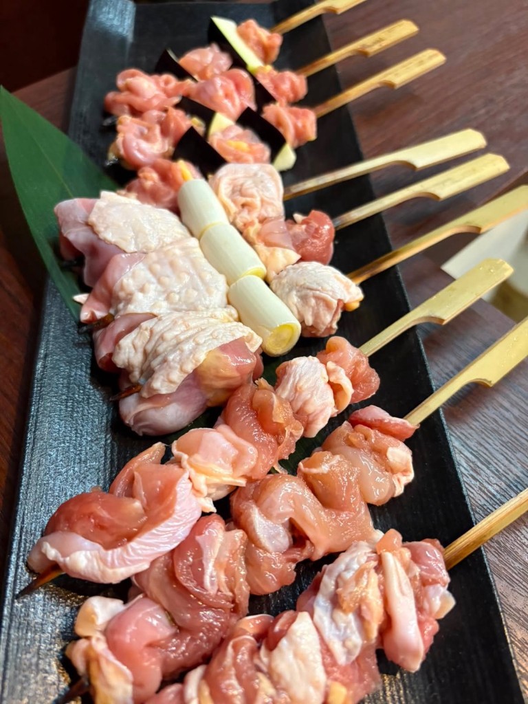 串打ち前の地鶏